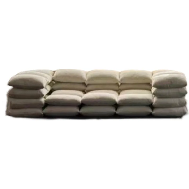 

Italian minimalist throw pillow sofa creative designer large and small apartment retro straight row stainless steel
