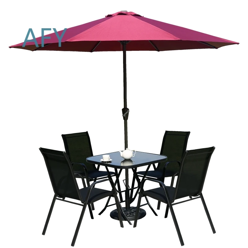Outdoor Folding Wrought Iron Table and Chairs Set for Patio Courtyard Balcony Garden Waterproof Casual Seating for Outdoor