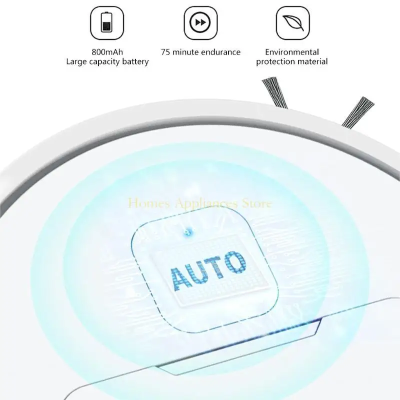 Aspirapolvere robot automatico D0AB, adatto per i peli animali domestici, pavimenti duri