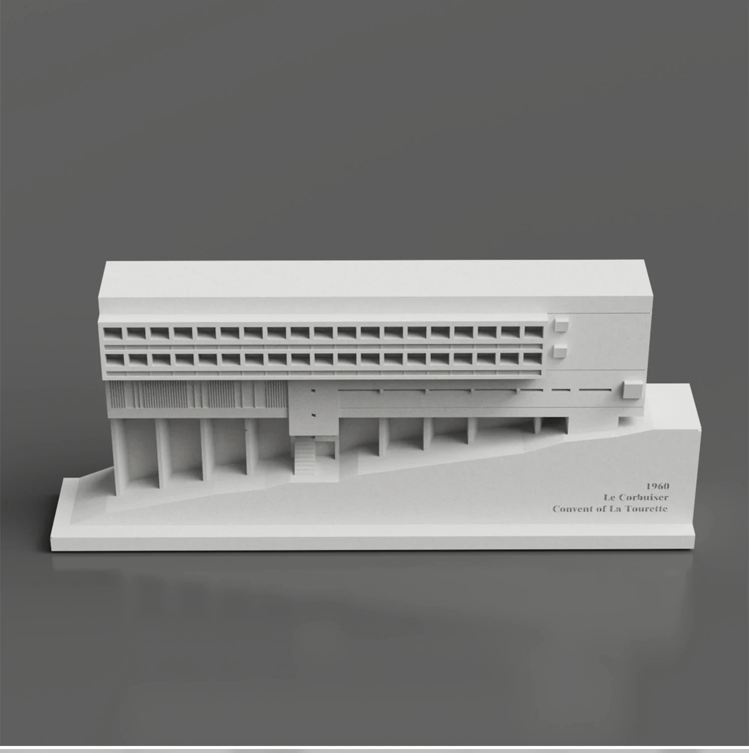 Le Corbusier | La Tourette Abbey | Cement building model living room home decoration concrete ornaments - view 5