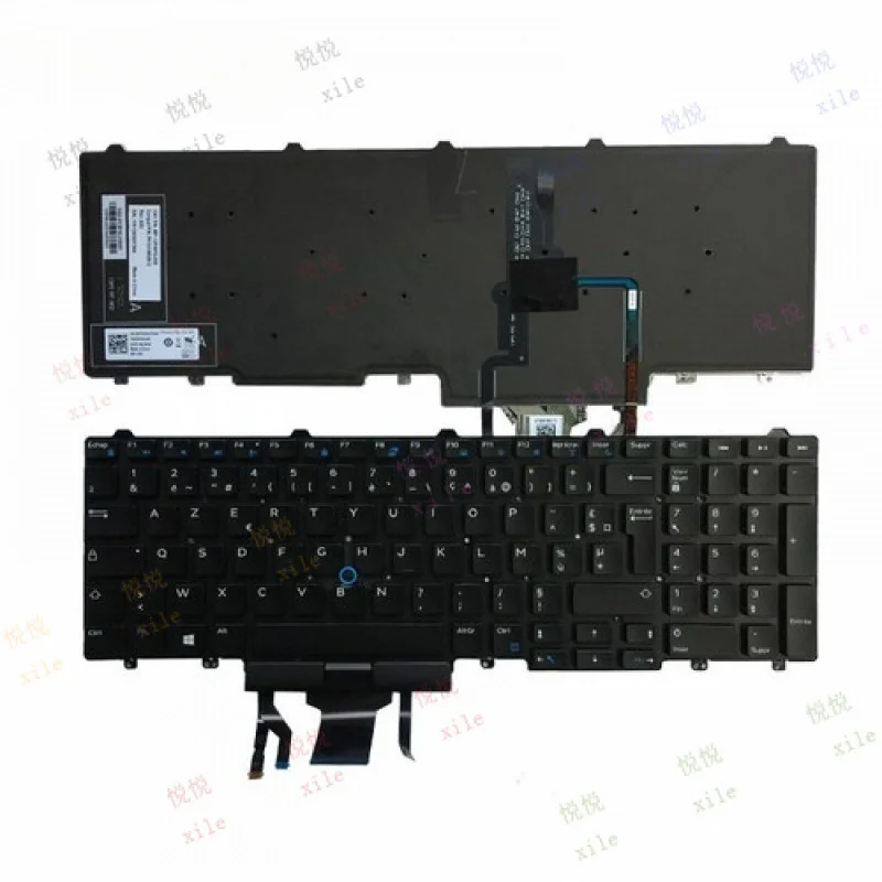 L+ For Dell Latitude E5550 E5570 E5580 FR clavier French Keyboard Backlit 0WCKVN