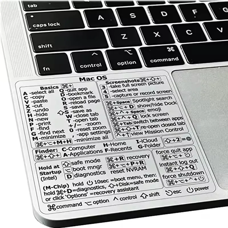 HD Reference Keyboard Shortcut Sticker for Laptop Desktop PS Excel Shortcut Stickers for Apple Mac Chromebook Windows Photoshop