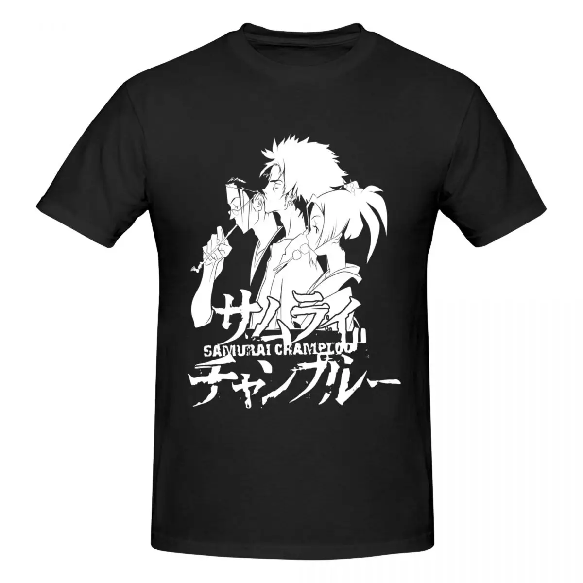 

Samurai Champloo White T Shirts Graphic Y2K Idea Short Sleeve Tshirt For Men Women Clothing