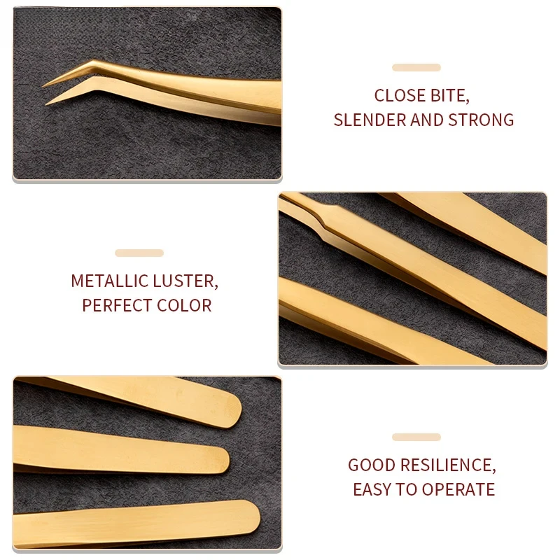 1 個まつげピンセットステンレス鋼まつげエクステンションメイクアップツールネイルアートアクセサリーラインストーンピッカーツール