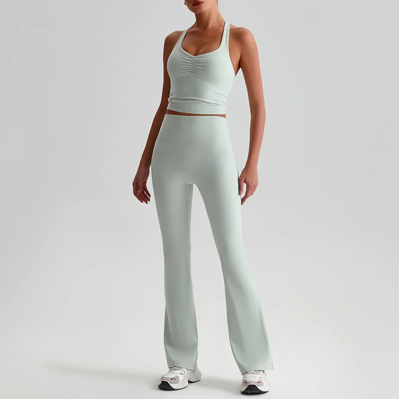 Seamless Yoga Jumpsuit for Women Backless One Piece Adjustable Strap Tight Bodysuit Fitness Gym Workout Wear