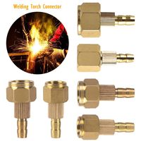 1PC M16 M14 M12 M10 Gas Water Adapter Argon Arc Welding Brass Nut Quick Fitting Hose Connector Water-cooled Welding Gun Adapter