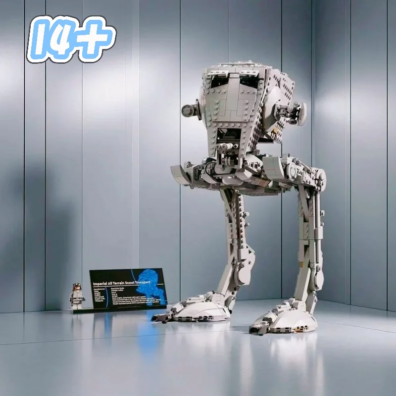 

Creative DIY Assembly 75417 Walking Robot Building Blocks 1513PCS Simulation Mecha Model Desktop Birthday Festival Gifts