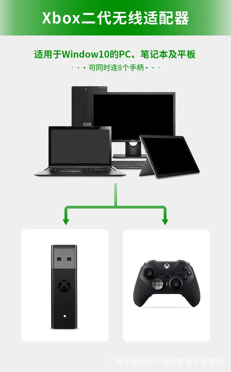 محول USB لاسلكي لجهاز Xbox One S X Elite Windows PC استقبال 1st أو 2nd وحدة تحكم الألعاب عصا التحكم ملحقات وحدة التحكم في الألعاب