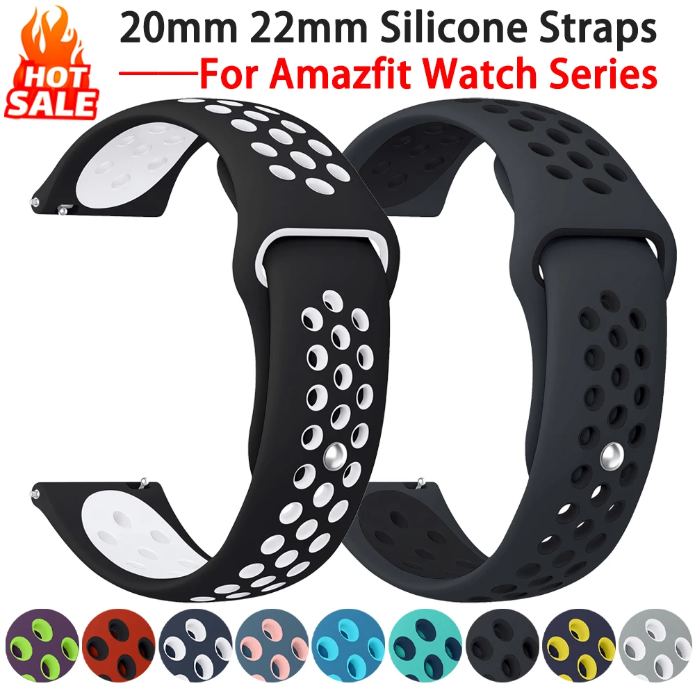�y�Z�[�����z20mm 22mm �X�|�[�c�V���R���X�g���b�v Amazfit Bip 6 5/GTS 4/4 Mini/GTR Mini/Balance 2/Active 2 Correa �u���X���b�g Amazfit �V���[�Y�o���h�p