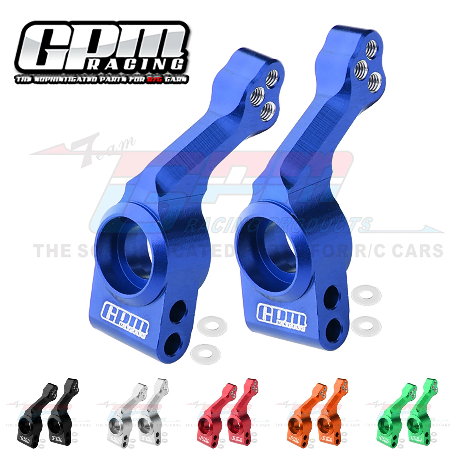 

GPM 7075 Alloy Rear Stub Axle Carriers For TRAXXAS Slash Pro Rustler Hoss 4X4