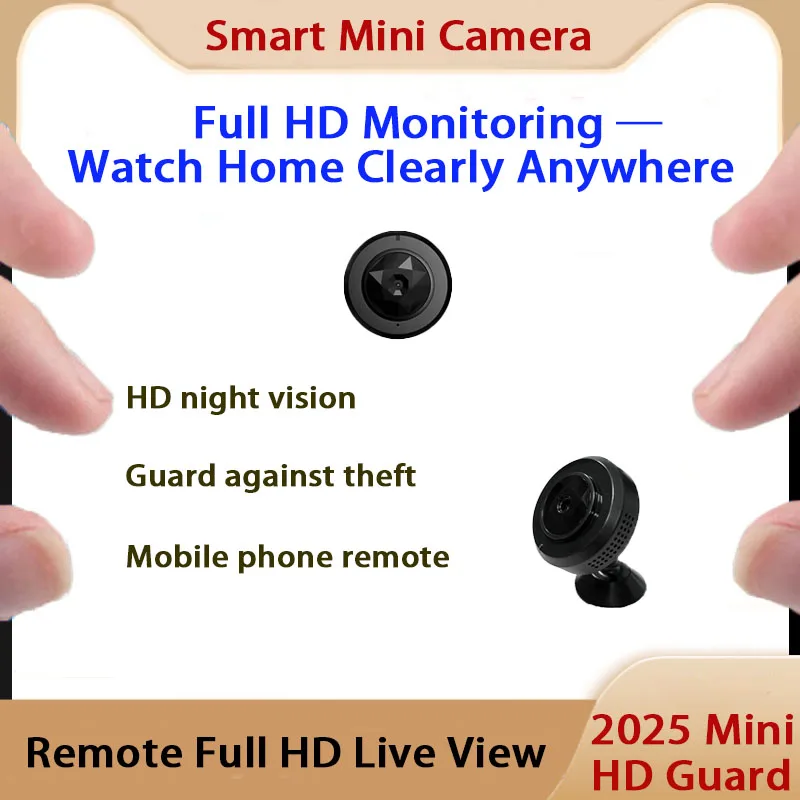 

Камера видеонаблюдения D Brand для домашнего использования Full HD 360° ° Панорамная Wi-Fi-камера без слепых зон, не требует установки, не требует подключения к электросети, портативная, ночное видение HD + интеллектуальное распознавание движения, удаленн