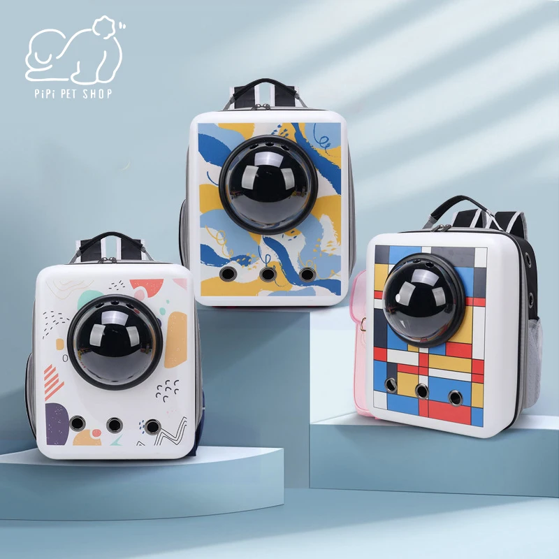 

Fashion Colorful Breathable Space Capsule Astronaut Bubble Travel Bag Transport Carrying Cute Small Dog Cat Carrier Pet Backpack