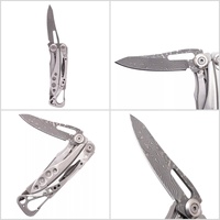 1 Pcs Replaceable VG10 Damascus steel Blade For Leatherman Skeletool Main Knife Part DIY Accessories