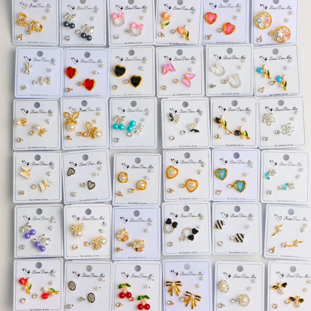 

20 компл./лот, изысканные элегантные женские серьги со стразами, повседневные вечерние романтические модные ювелирные аксессуары для свиданий, смешанный стиль