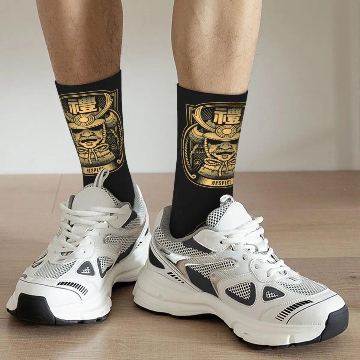 Rei (Respektieren)-7 Bushido Tugenden Serie Erwachsenen Socken Unisex socken, männer Socken frauen Socken