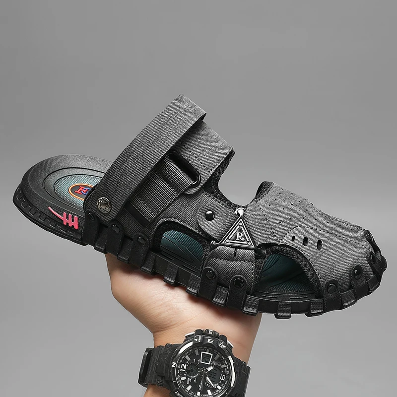 

New Casual Shoes for Men Flat Sandals Man Wear-resistant Slippers Shoe Man Sandal Footwear Classics Vintage Style Sneaker Summer