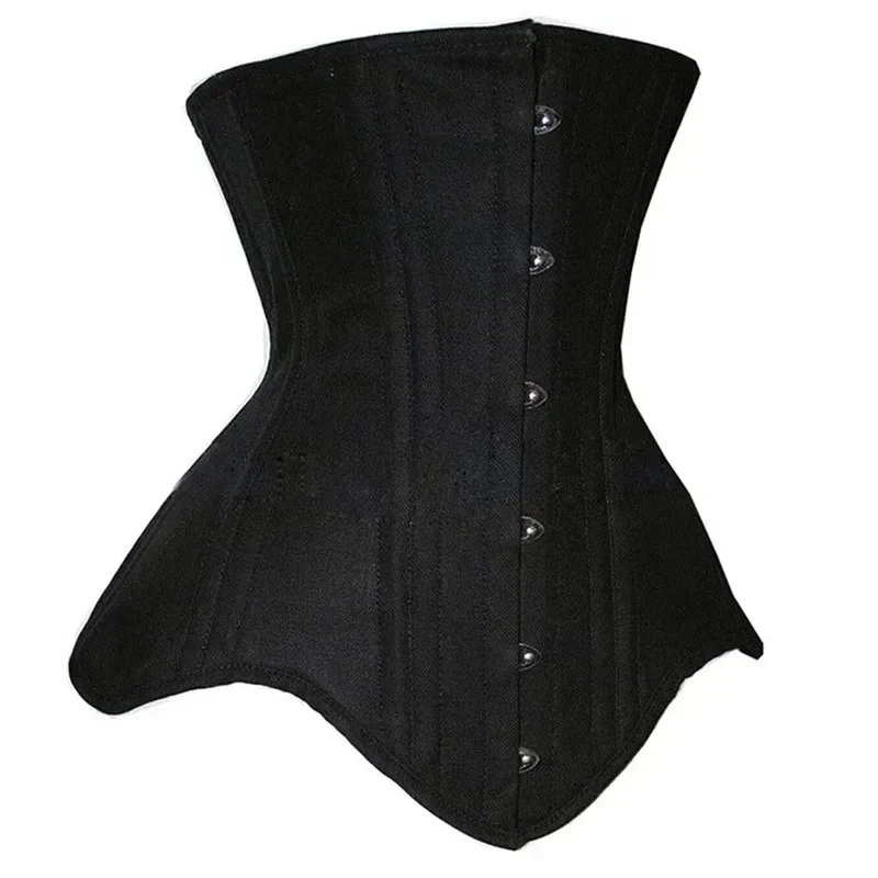 Underbust Corset 18 Spiral Steel Boned Body Shaper Woman Sexy Waist Control Long Torso Waist Cincher Corselet Top