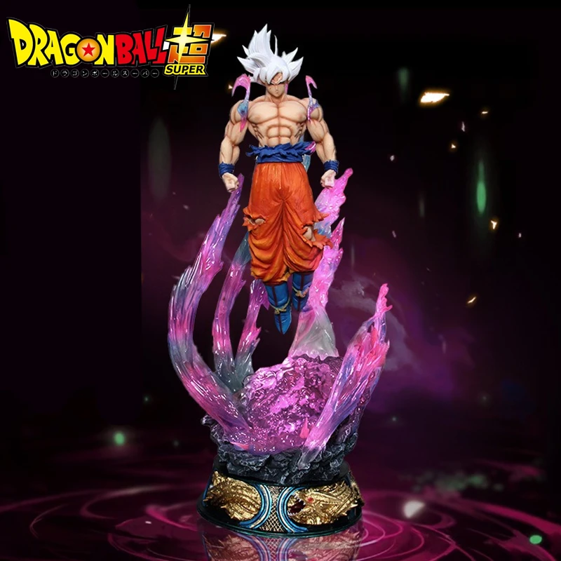 Figura de acción de Dragon Ball Super Saiyan de 25cm, modelo Ultra Instinct Goku, estatua de PVC, juguete coleccionable, adorno de regalo
