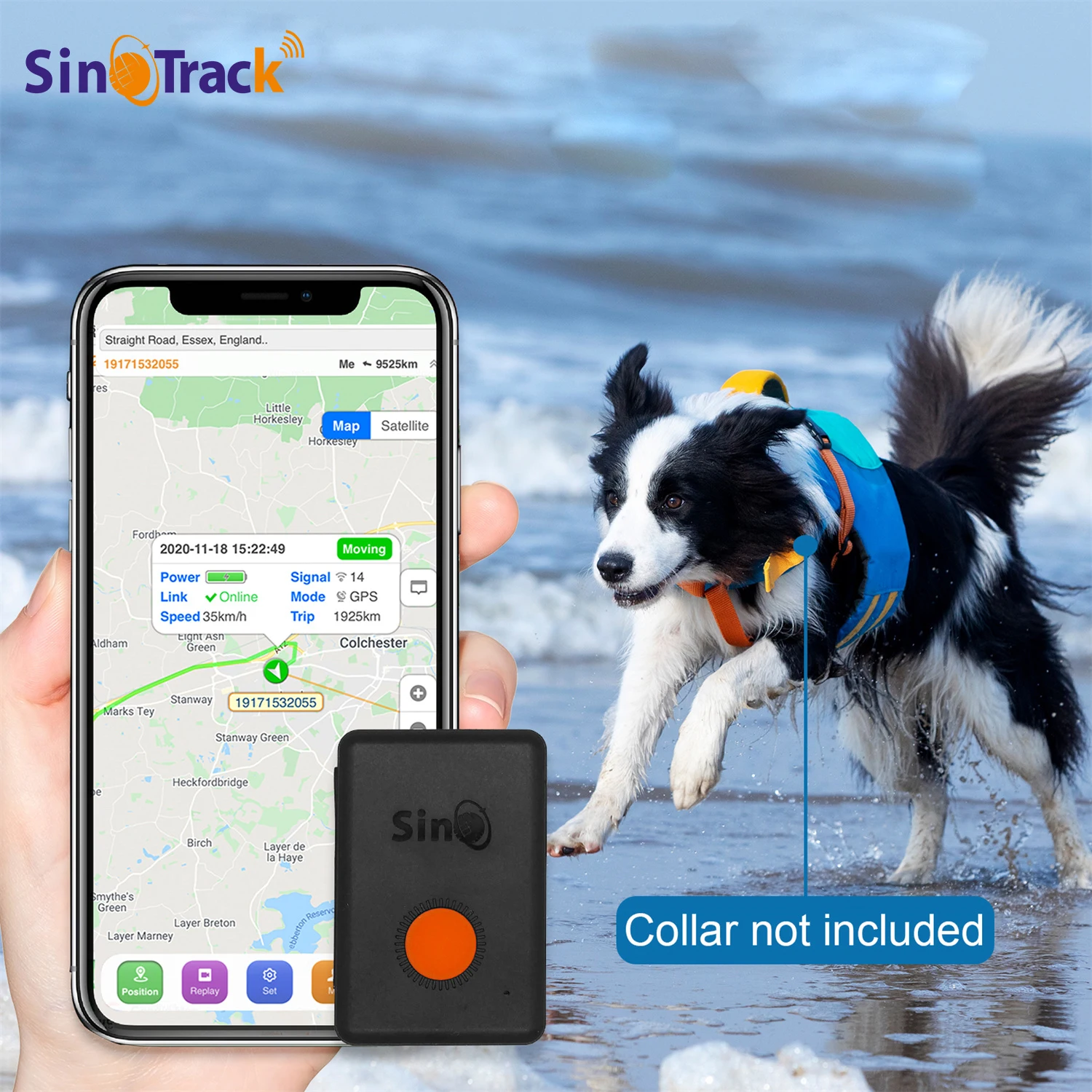 بطارية مدمجة صغيرة مقاومة للماء GSM GPS Tracker ST-904 لجهاز الحيوانات الأليفة الشخصي للسيارة للأطفال مع تطبيق تتبع مجاني