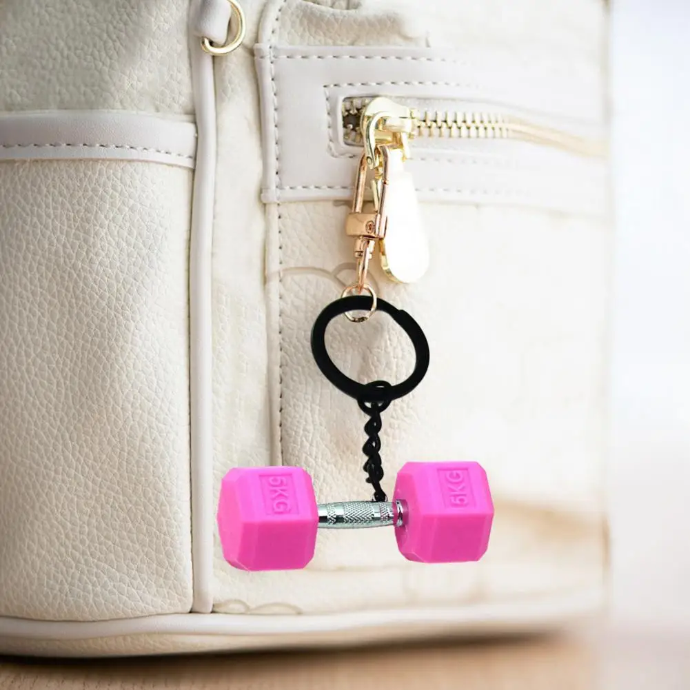 سلسلة المفاتيح هدية فكرة دائم البسيطة الدمبل قلادة المفاتيح لحقيبة الهاتف الخليوي المحفظة الزخرفية كيرينغ لحقيبة اليد سيارة #4