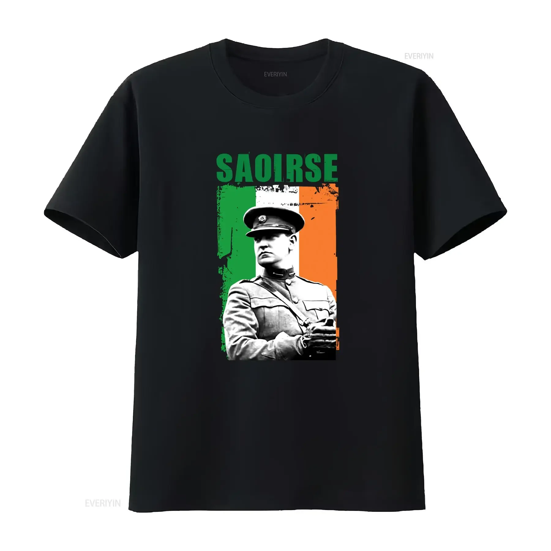 Michael Collins Saoirse T Shirt Premium Quality Irish Flag Inspired Design Perfect for History Enthusiasts vintage Washed