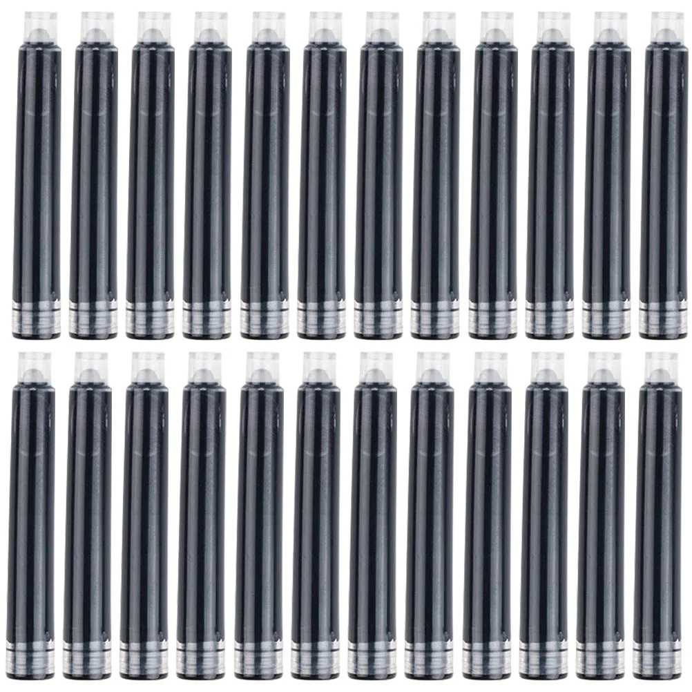 4 Kantong Isi Ulang Tinta Fountain Pen Kartrid Tinta Portabel Universal Desain Ergonomis untuk Penggunaan Kantor Sekolah Pena Fountain