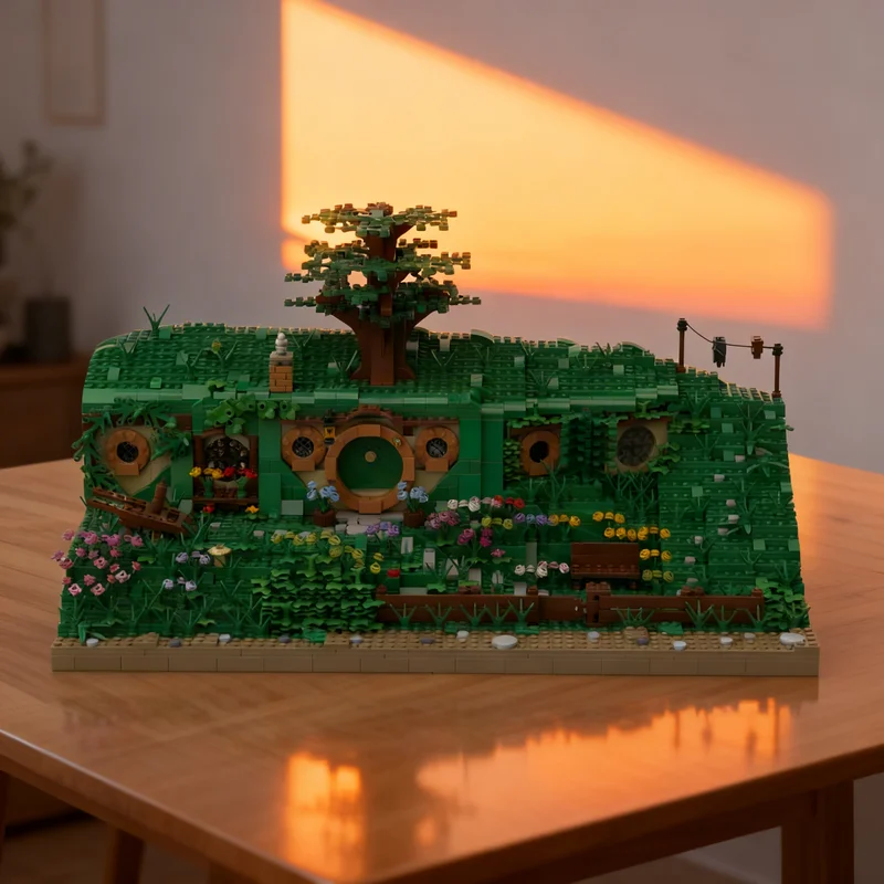 

2511 деталей MOC: Конструктор «Хоббитон: Баг-Энд» по мотивам «Властелина колец», модель для сборки, подарок, креативный коллекционный декор, премиум-класс для взрослых