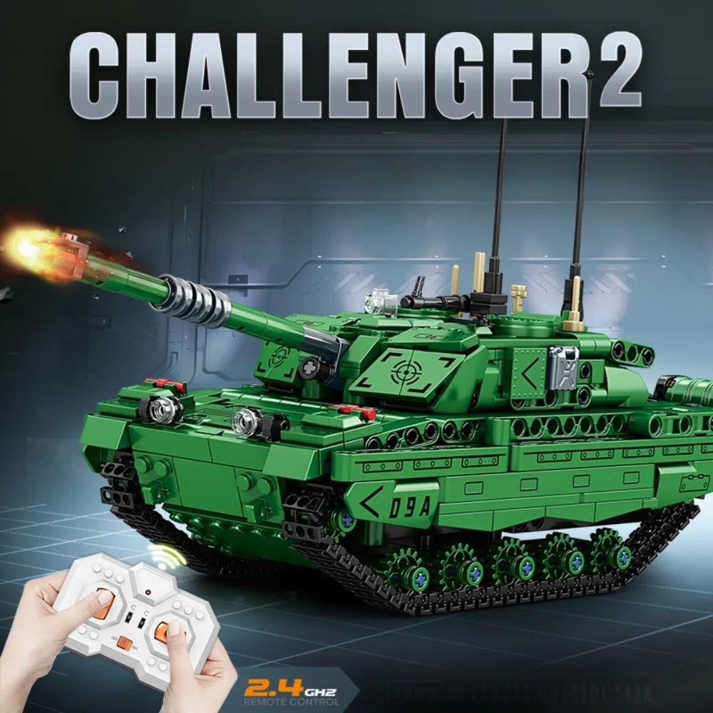 

GSF RC WW2 военный танк, набор строительных блоков для детей, армейские кирпичи с дистанционным управлением, игрушки, городские строительные кирпичи, подарок для детей