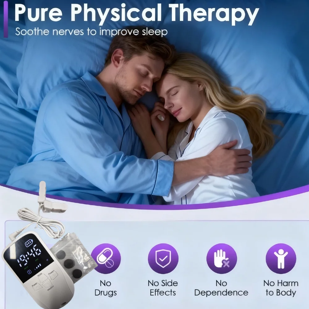 

Vagus Nerve Ear Clip Stimulator for Sleep Aid, Relieve Insomnia Anxiety Depression & Promote Fast Sleep