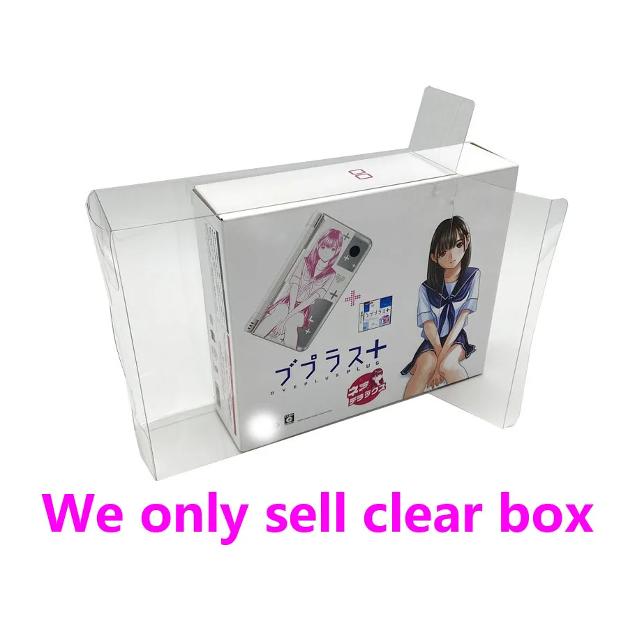 

100pcs PET Transparent Box For NDSI LL JP Version For Love Plus Display Case Collect Storage Shell Clear Protection Box