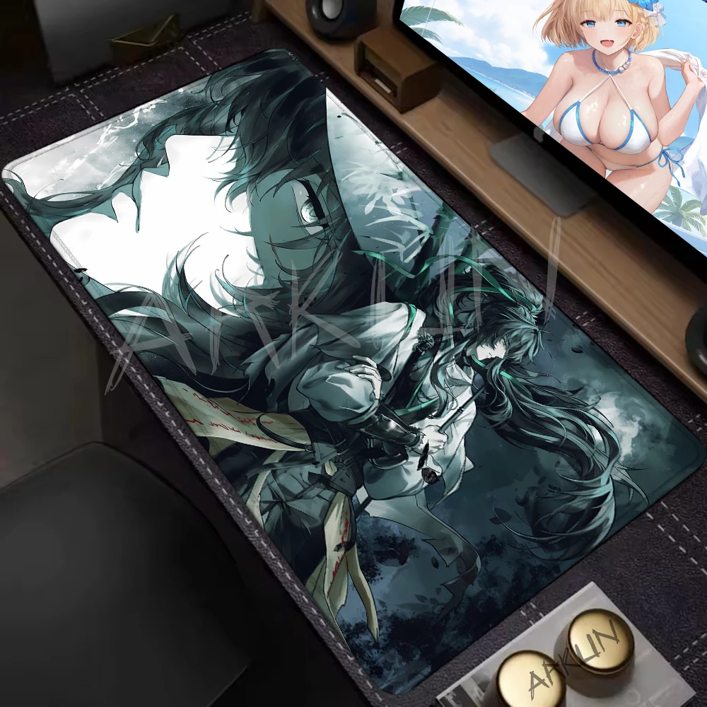 

Popular Wuthering Waves Game Cool Fashion Qiuyuan Mousepad Large Gaming Mouse Pad XXL 900X400 Gamer Computer Table Mat