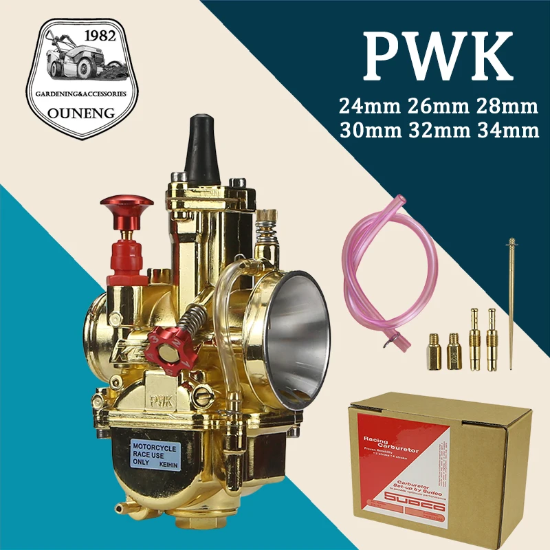 

PWK Universal Motorcycle Carburetor 24 26 28 30 32 34mm Carb for 50cc-250cc 2T 4T Motorcycle ATV Quad Go Kart Dirt Bike Scooter