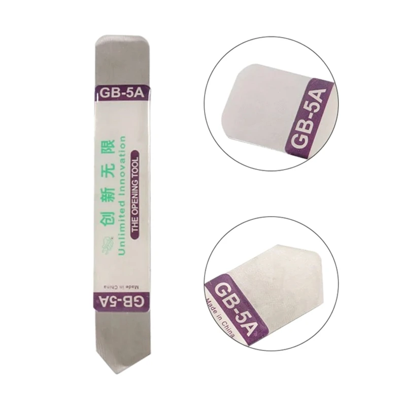 Q2Q4 5Pcs Soft Thin Metal Opening Pry Tool for Electronic Device Repair Tools