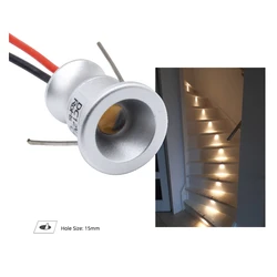 Mini foco LED para uso en interiores y exteriores, lámpara de Sauna, resistente al agua IP65, 1W, CC de 12V, soporta ambiente, temperatura máxima de 80 ℃, 1 piezas