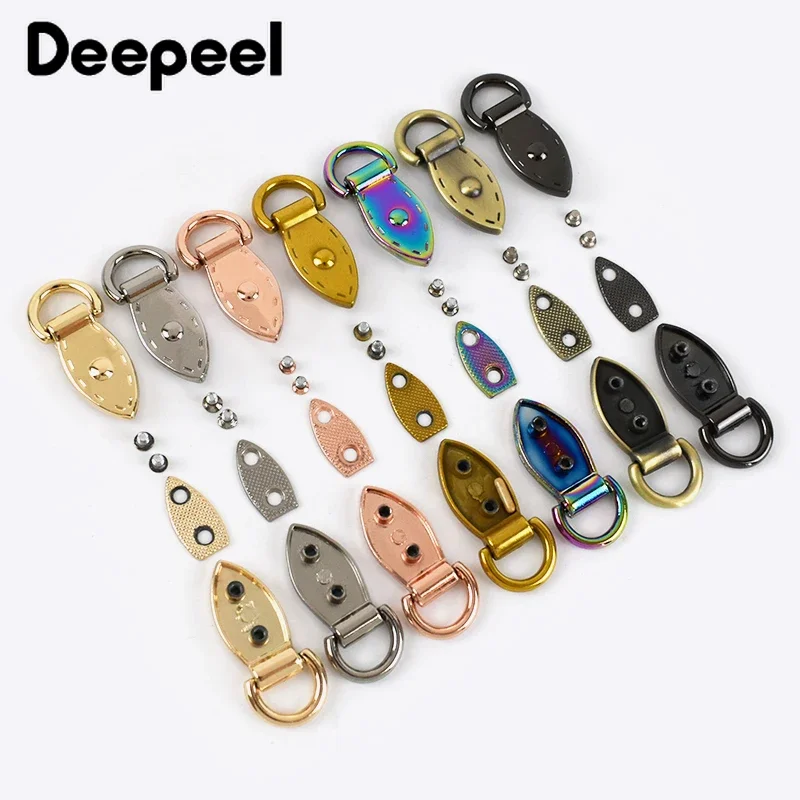 4Pcs 9/10mm Metal Side Clip Hook Buckles for Bags Chain Connector Handle Buckle Ring Clasp DIY Leather Craft Sewing Accessory