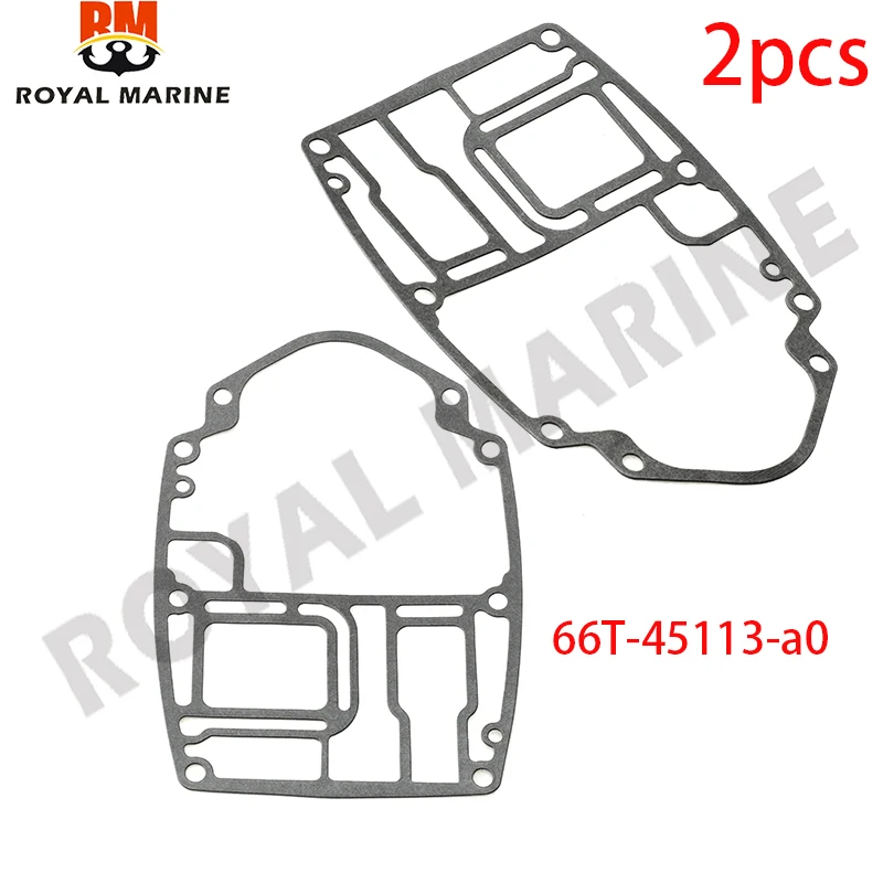 66T-45113-A0 Upper Casing Gasket 2PCS for Yamaha Outboard Motor 40HP 2 Stroke 66T-45113 Boat Engine Replaces