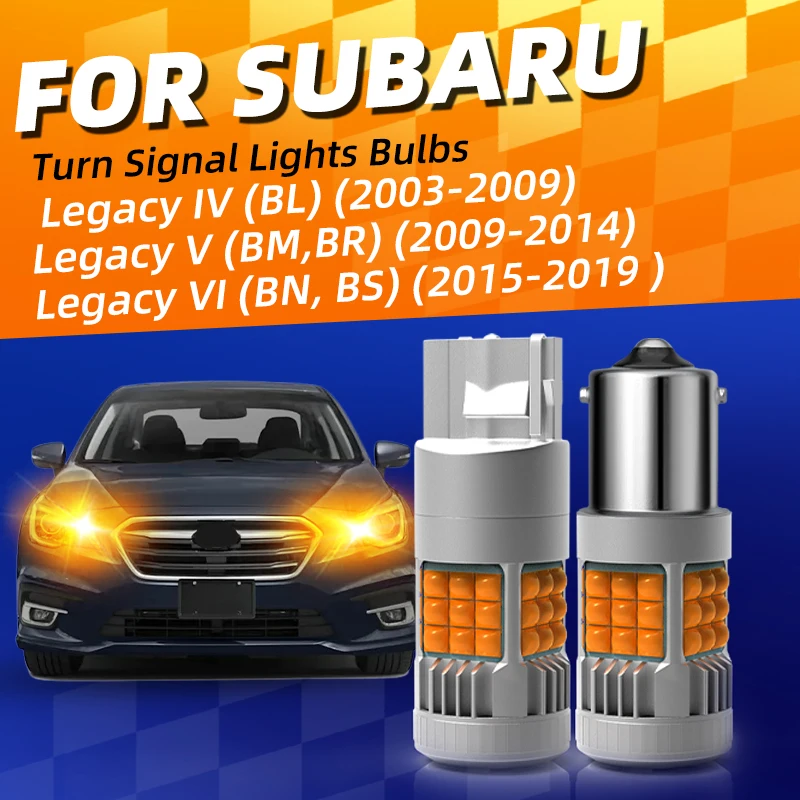 

LED Turn Signal Lights Bulbs Blinker Direction Indicator For Subaru Legacy 4 5 6 2003 2005 2007 2009 2012 2014 2015 2018 2019