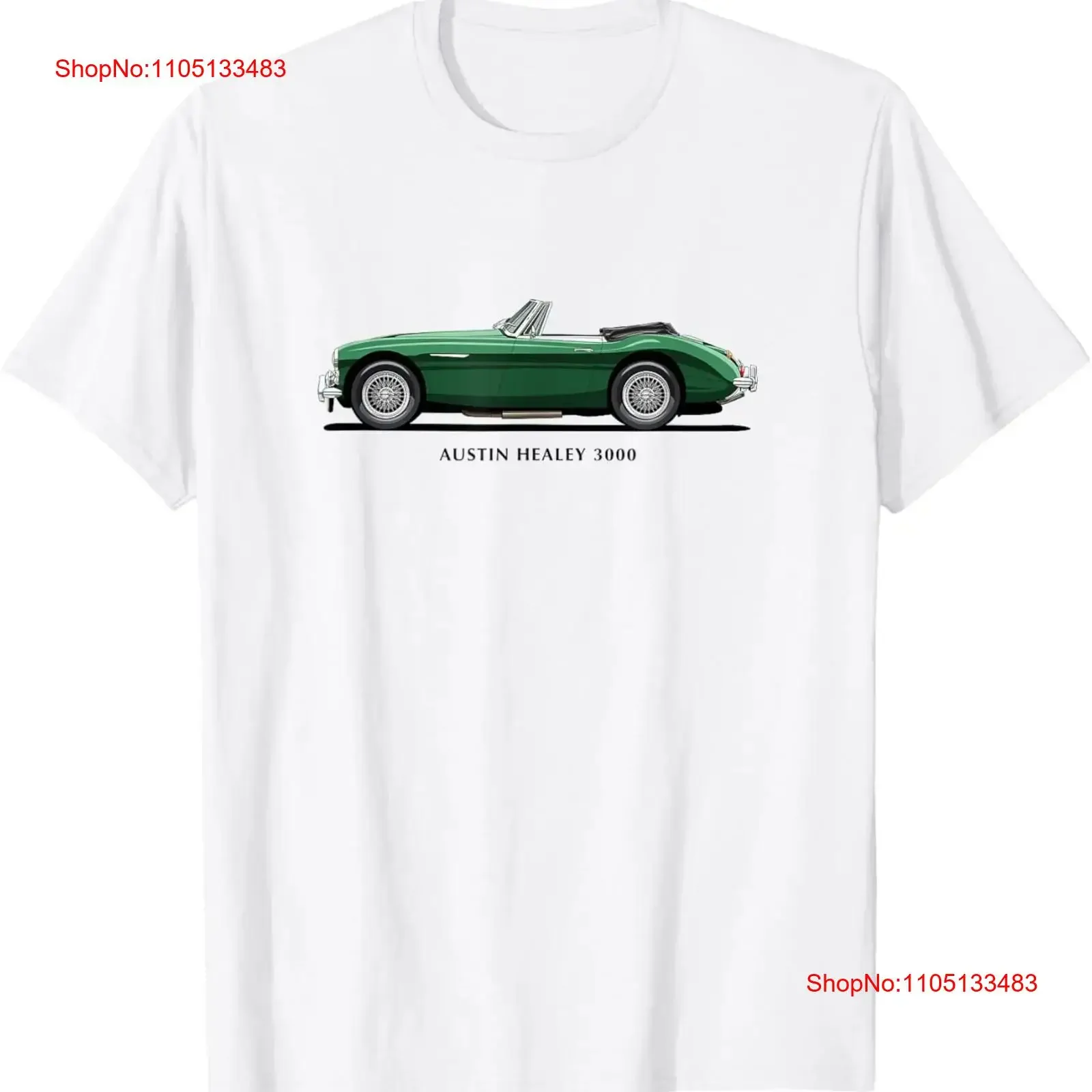 

Classic British Austin Healey 3000 Sports Car T Shirt vintage Washed graphic Soft Casual Comfortable homme designer clothes