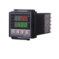 REX-C100 Digital PID Intelligent Temperature Controller Alarm AC110-240V Universal/K Type REX C100 Thermostat SSR Relay Output