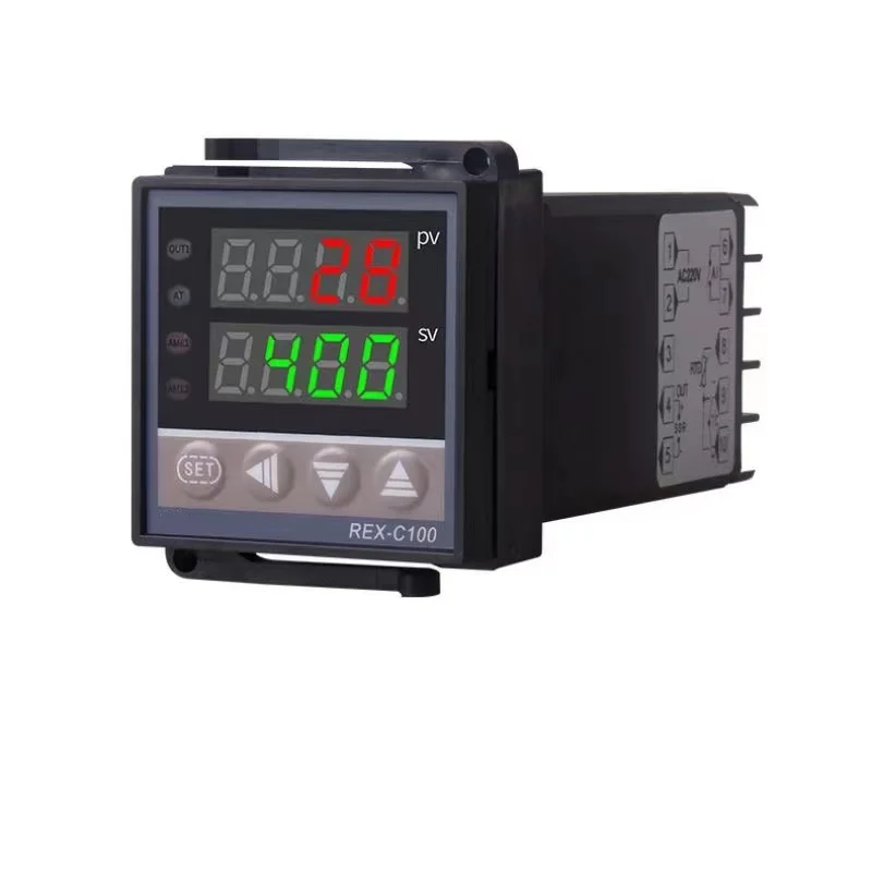 Controlador de Temperatura Inteligente Digital Universal tipo k Alarme Termostato Saída do Relé Ssr Pid Ac110240v Rex-c100