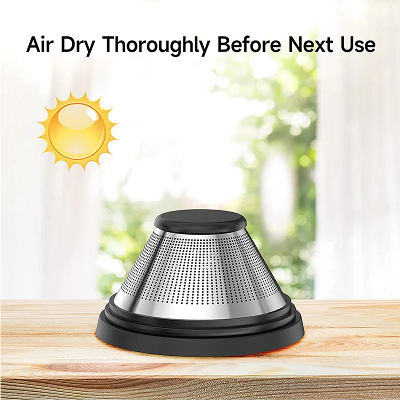 Car vacuum cleaner Car wireless High power car filter Metal filter Storage bag Cloth bag HEPA (2pcs)