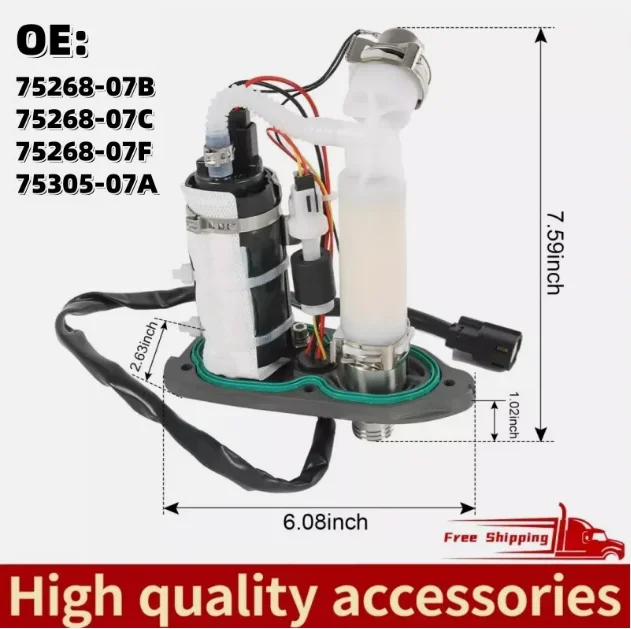 For Harley Davidson Iron Sportster 883 1200 2007-2019 75268-07F 75305-07A WHB HIGH QUALITY Motocycle Fuel Pump Module Assembly