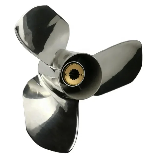 Boat Prop 25-70HP 12X14 MARINE PROPELLER STAINLESS STEEL Boat OUTBOARD PROPELLER