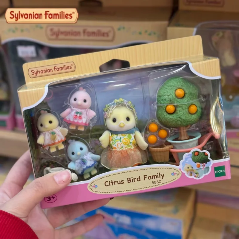 sylvanian-families-genuine-2026-new-citrus-bird-series-adorably-realistic-flocked-toy-doll-figurine-birthday-gift-for-girls