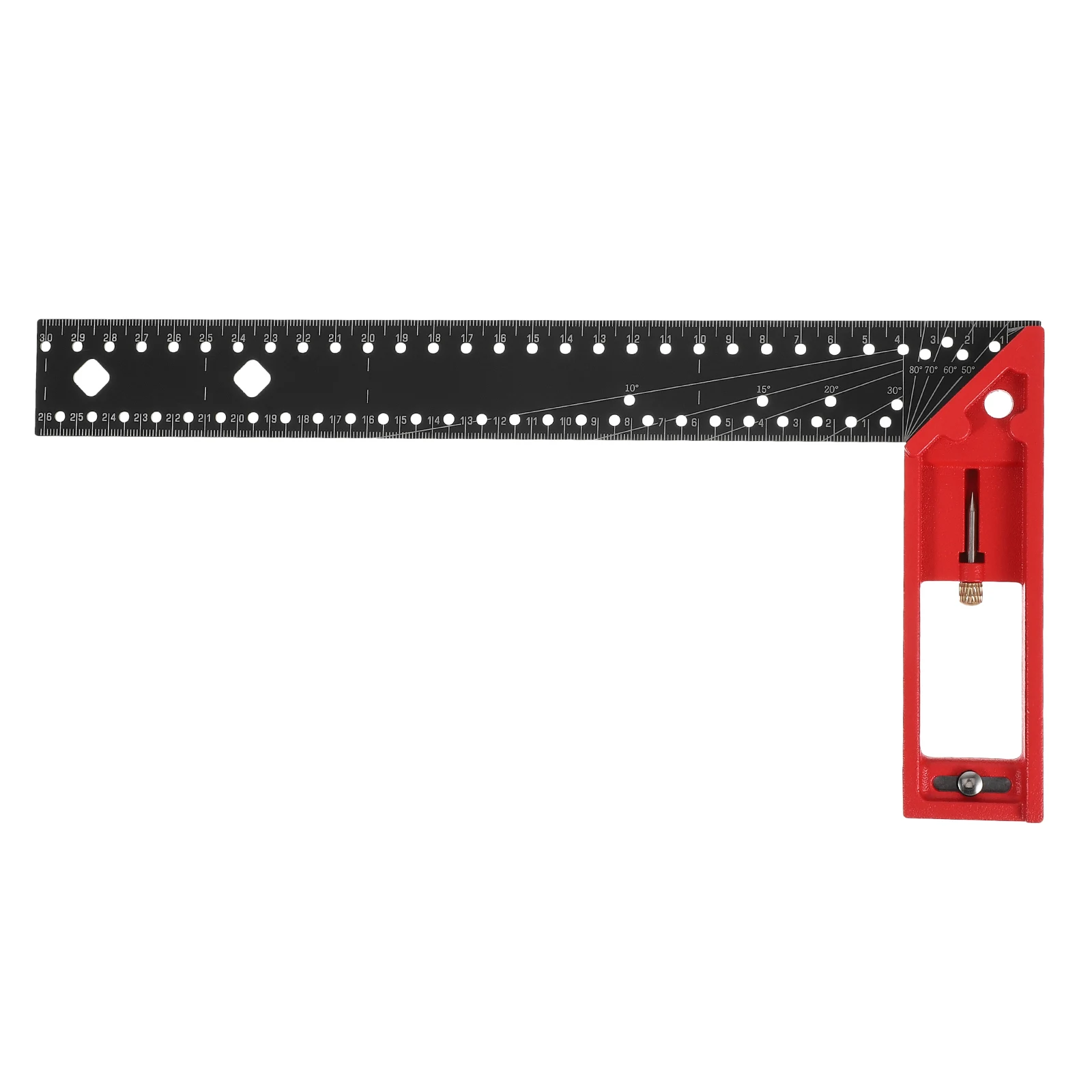 

Aluminum Alloy Carpentry Square High Precision Multi Angle Measuring Tool Foldable Ruler Woodworking Accessories