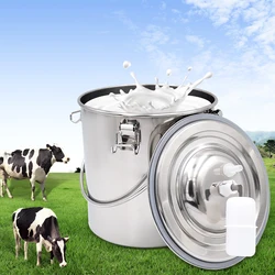 5L Stainless Steel Separate Milk Bucket for Goat Cattle Sheep Electric Milker Machine Accessories Replaceable Milk Bucket