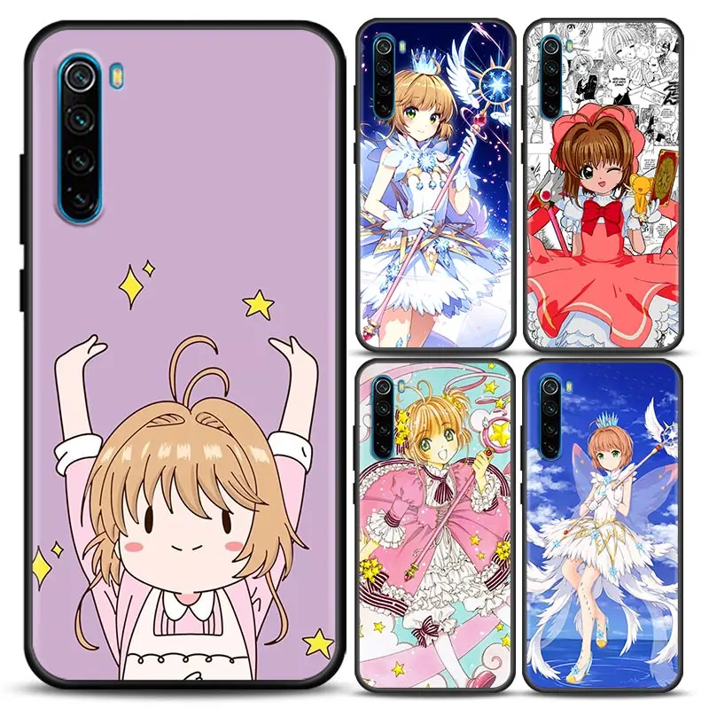 Anime Girl Card Captor Sakura Case For Xiaomi Redmi Note 11 10 9 8 12 Pro 9S 10S 11S Soft Cover For Redmi Note 8Pro 10Pro Fundas