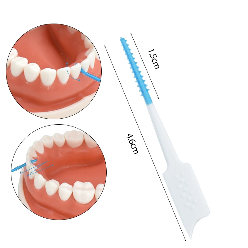 Inter dental bürste Zähne Spalt bürste Zähne Zahnbürste Kieferorthopädie Zahnspangen Mundhygiene Reinigungs werkzeug weiches Silikon material