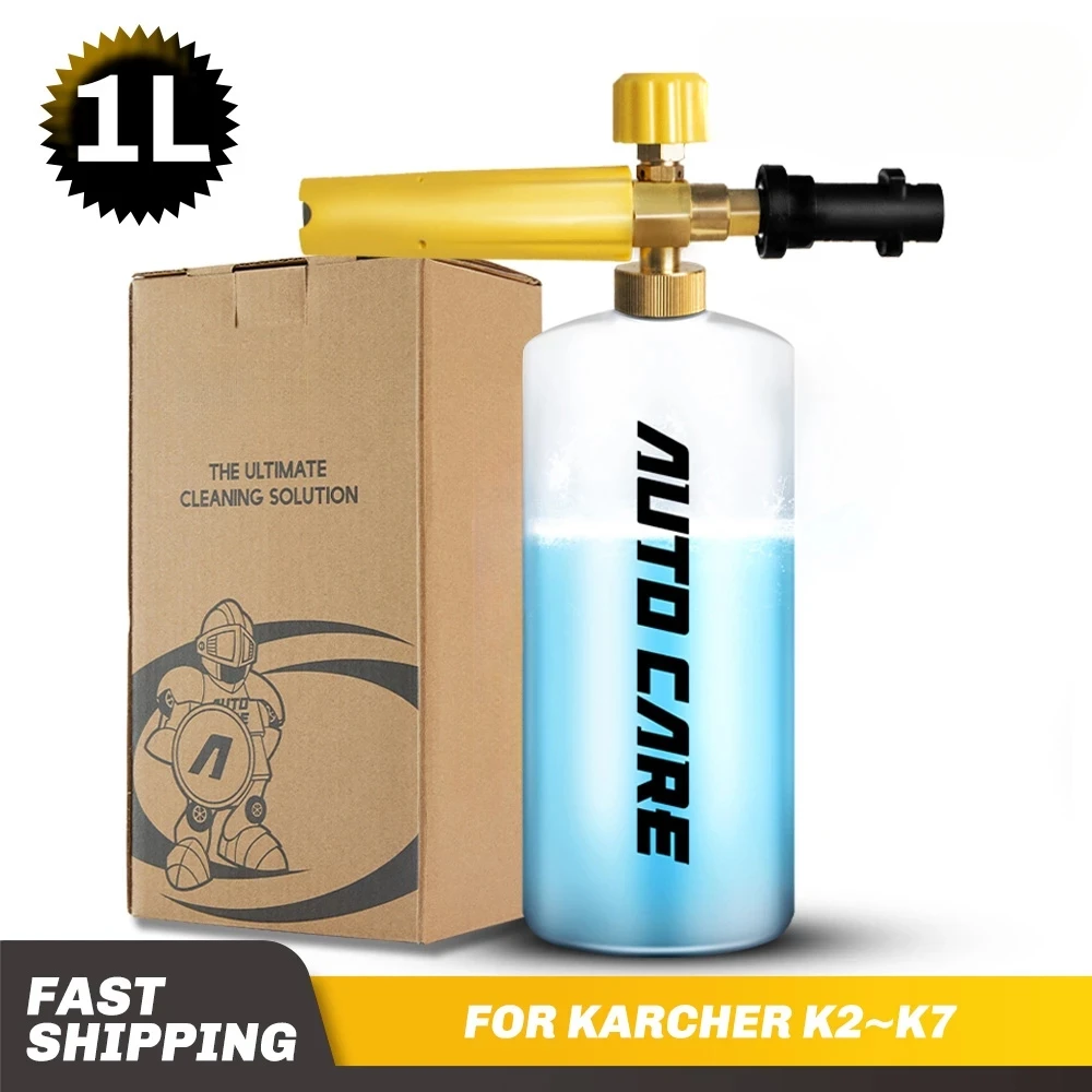 1L Snow Foam Lance Soap Foamer Sprayer Foam Generator Foam Gun for Karcher K2 K3 K4 K5 K6 K7 High Pressure Car Washer Auto