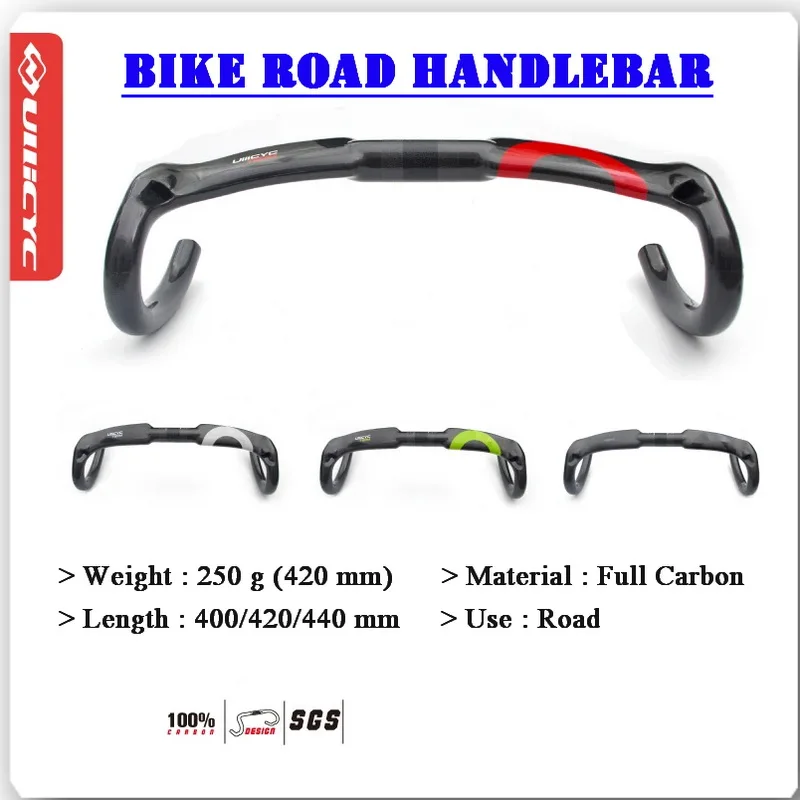 Top Famous Brands Full Carbon Fiber Road Bike Black Handlebar Carbon Fiber Carbon Handlebar Bend The Carbon Fiber Bicycle  TWB25